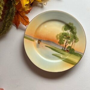 Vintage Hand Painted Nippon Dessert Plate